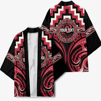 Aotearoa Ngai Te Rangi Personalised Kimono Maori Iwi Poutama Puhoro Tattoo LT14 - Polynesian Pride