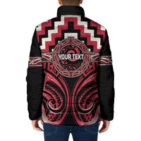 Aotearoa Ngai Te Rangi Personalised Padded Jacket Maori Iwi Poutama Puhoro Tattoo LT14 - Polynesian Pride