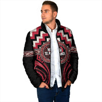 Aotearoa Ngai Te Rangi Personalised Padded Jacket Maori Iwi Poutama Puhoro Tattoo LT14 - Polynesian Pride