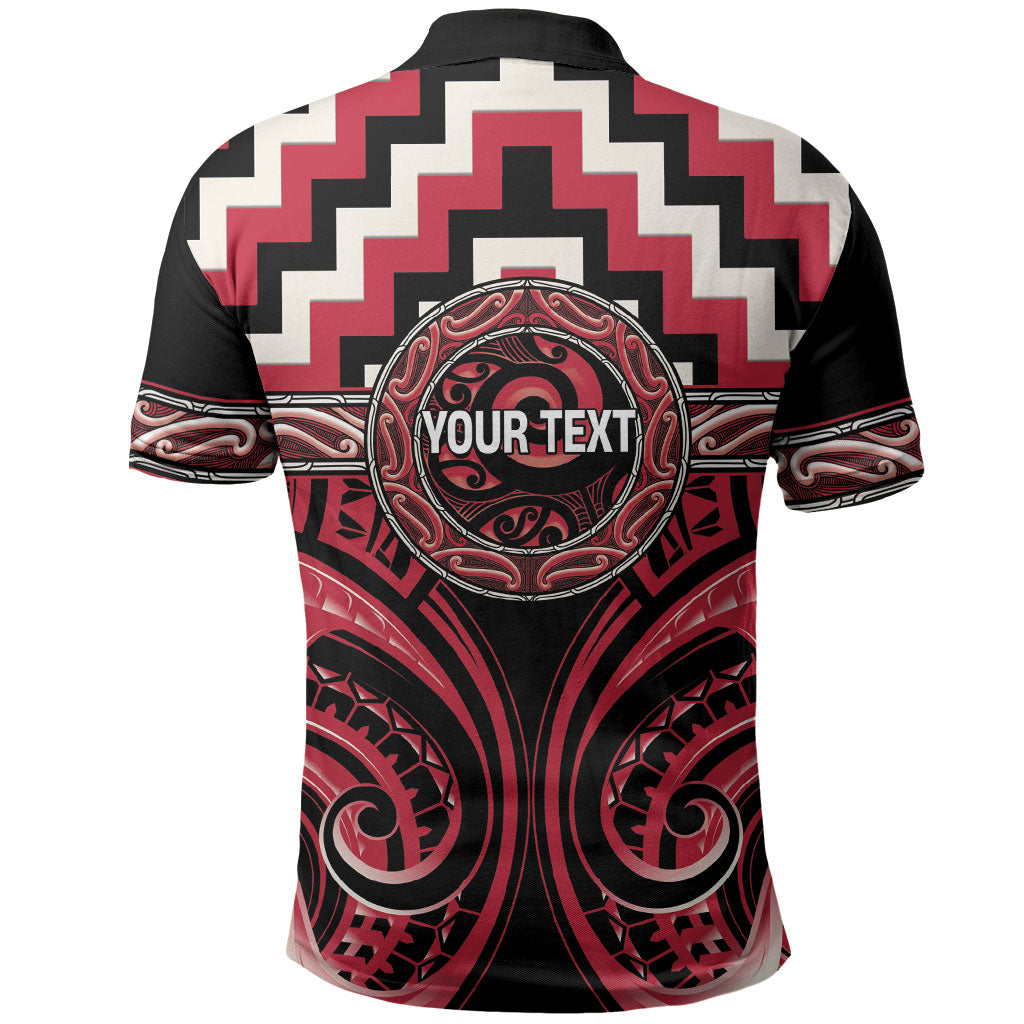 Aotearoa Ngai Te Rangi Personalised Polo Shirt Maori Iwi Poutama Puhoro Tattoo LT14 - Polynesian Pride
