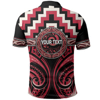 Aotearoa Ngai Te Rangi Personalised Polo Shirt Maori Iwi Poutama Puhoro Tattoo LT14 - Polynesian Pride