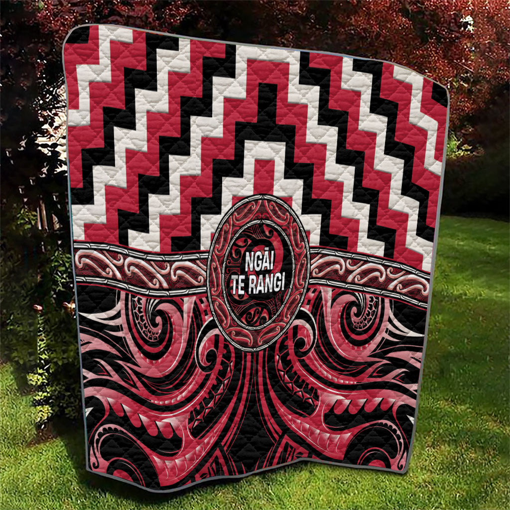 Aotearoa Ngai Te Rangi Quilt Maori Iwi Poutama Puhoro Tattoo LT14 - Polynesian Pride
