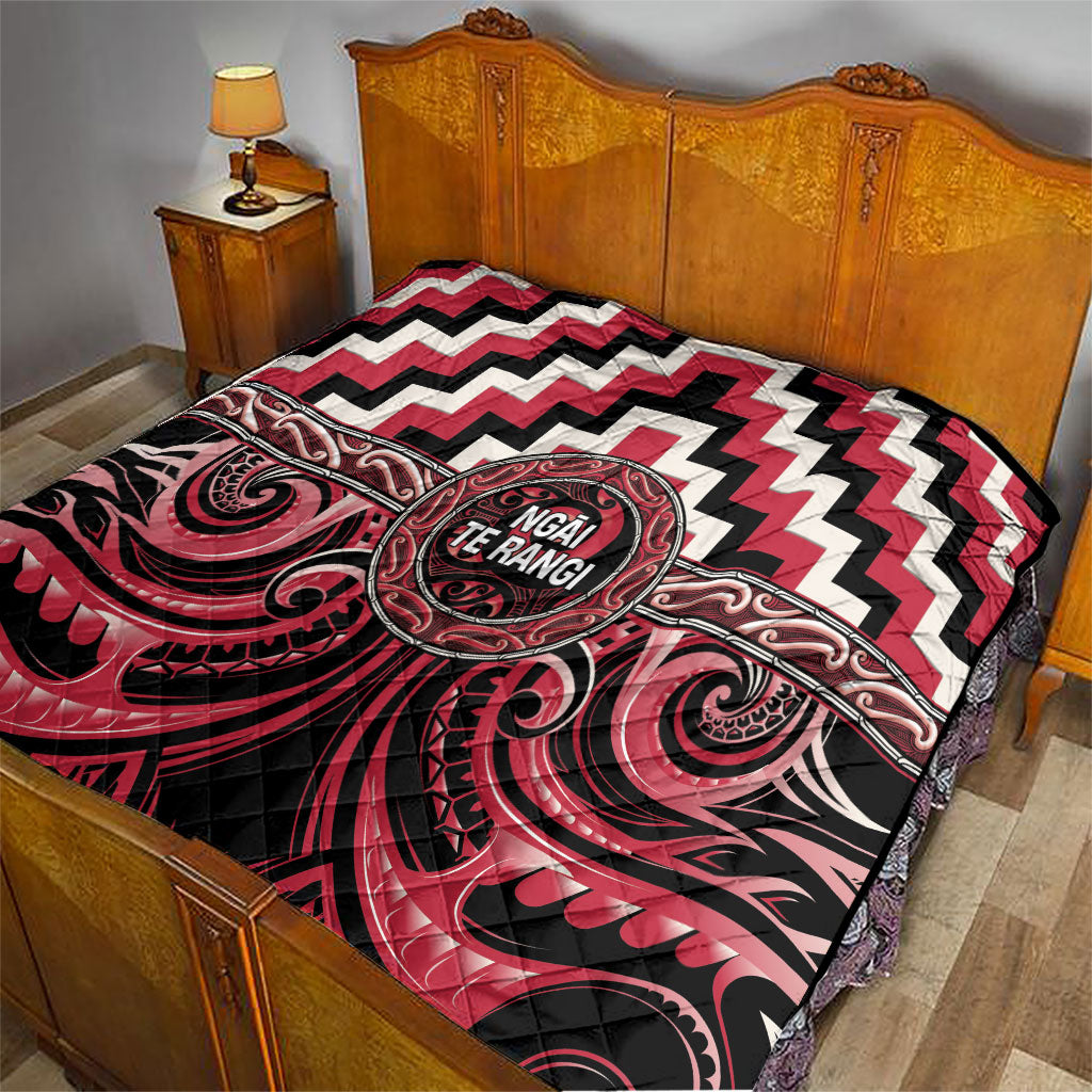 Aotearoa Ngai Te Rangi Quilt Maori Iwi Poutama Puhoro Tattoo LT14 - Polynesian Pride
