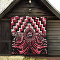 Aotearoa Ngai Te Rangi Quilt Maori Iwi Poutama Puhoro Tattoo LT14 - Polynesian Pride