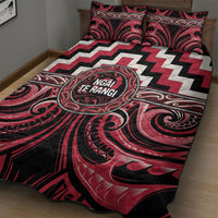 Aotearoa Ngai Te Rangi Quilt Bed Set Maori Iwi Poutama Puhoro Tattoo LT14 - Polynesian Pride