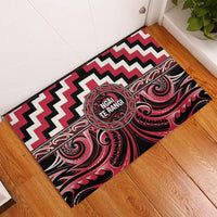 Aotearoa Ngai Te Rangi Rubber Doormat Maori Iwi Poutama Puhoro Tattoo LT14 - Polynesian Pride