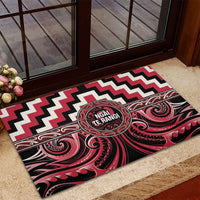 Aotearoa Ngai Te Rangi Rubber Doormat Maori Iwi Poutama Puhoro Tattoo LT14 - Polynesian Pride