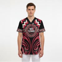 Aotearoa Ngai Te Rangi Personalised Scrub Top Maori Iwi Poutama Puhoro Tattoo LT14 - Polynesian Pride