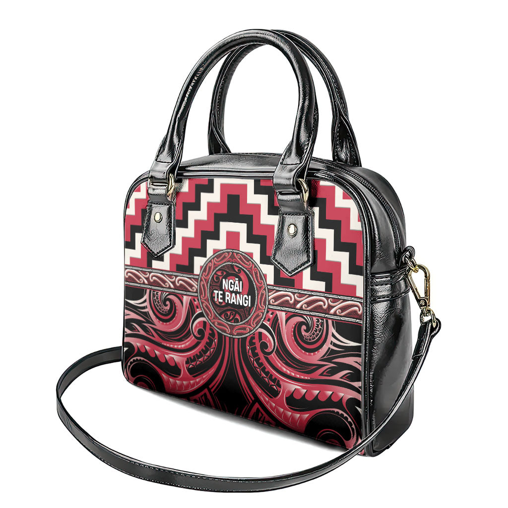 Aotearoa Ngai Te Rangi Shoulder Handbag Maori Iwi Poutama Puhoro Tattoo LT14 - Polynesian Pride
