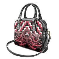 Aotearoa Ngai Te Rangi Shoulder Handbag Maori Iwi Poutama Puhoro Tattoo LT14 - Polynesian Pride