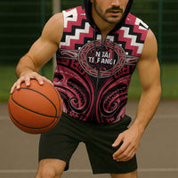 Aotearoa Ngai Te Rangi Personalised Sleeveless Zip Hoodie Maori Iwi Poutama Puhoro Tattoo LT14 - Polynesian Pride