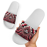 Aotearoa Ngai Te Rangi Slide Sandals Maori Iwi Poutama Puhoro Tattoo LT14 - Polynesian Pride