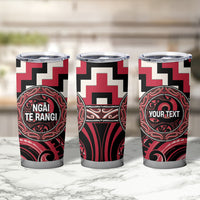 Aotearoa Ngai Te Rangi Personalised Tumbler Cup Maori Iwi Poutama Puhoro Tattoo LT14 - Polynesian Pride