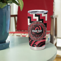 Aotearoa Ngai Te Rangi Personalised Tumbler Cup Maori Iwi Poutama Puhoro Tattoo LT14 - Polynesian Pride