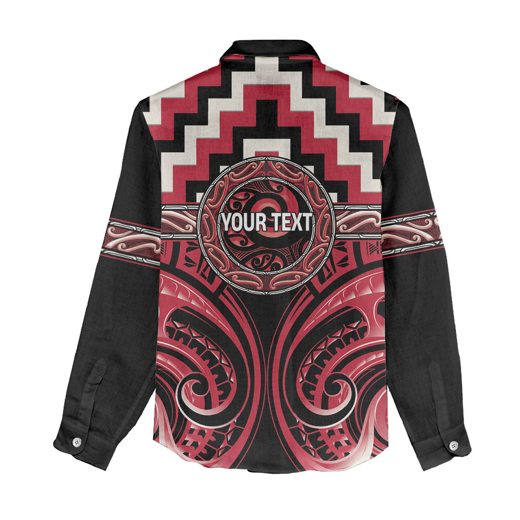Aotearoa Ngai Te Rangi Personalised Women Casual Shirt Maori Iwi Poutama Puhoro Tattoo LT14 - Polynesian Pride