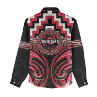 Aotearoa Ngai Te Rangi Personalised Women Casual Shirt Maori Iwi Poutama Puhoro Tattoo LT14 - Polynesian Pride