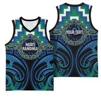 Aotearoa Ngati Ranginui Personalised Basketball Jersey Maori Iwi Poutama Puhoro Tattoo LT14 - Polynesian Pride