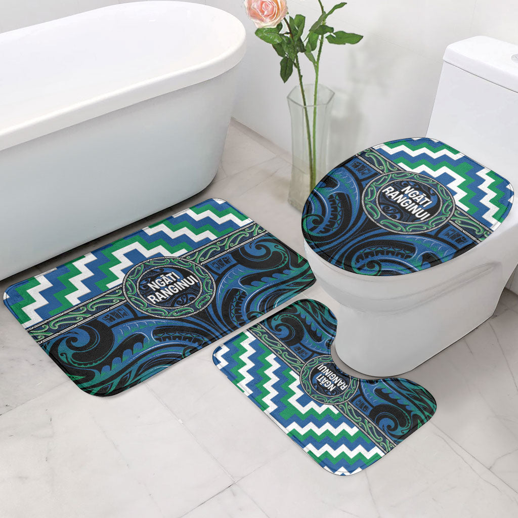 Aotearoa Ngati Ranginui Bathroom Set Maori Iwi Poutama Puhoro Tattoo LT14 - Polynesian Pride