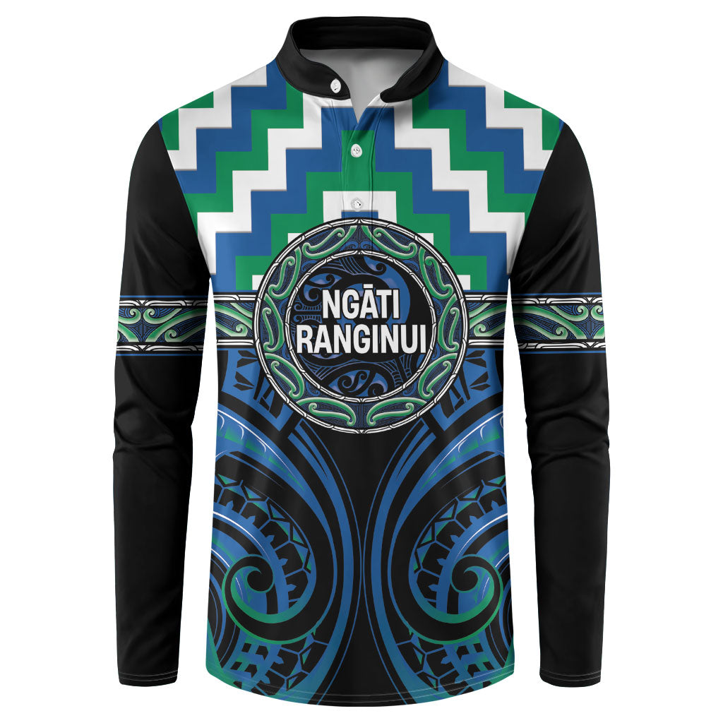 Aotearoa Ngati Ranginui Personalised Button Sweatshirt Maori Iwi Poutama Puhoro Tattoo LT14 Green - Polynesian Pride