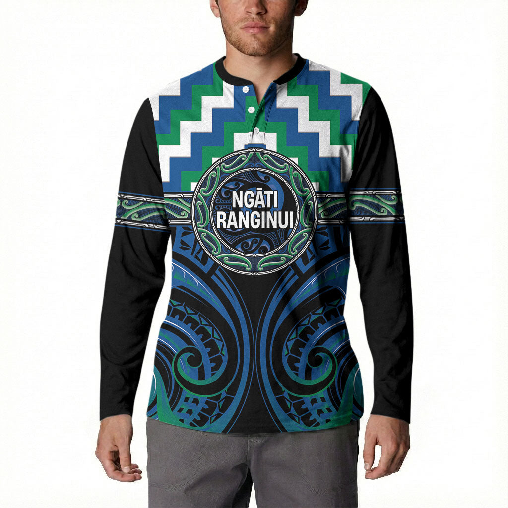 Aotearoa Ngati Ranginui Personalised Button Sweatshirt Maori Iwi Poutama Puhoro Tattoo LT14 - Polynesian Pride