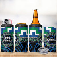 Aotearoa Ngati Ranginui Personalised 4 in 1 Can Cooler Tumbler Maori Iwi Poutama Puhoro Tattoo LT14 - Polynesian Pride