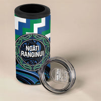 Aotearoa Ngati Ranginui Personalised 4 in 1 Can Cooler Tumbler Maori Iwi Poutama Puhoro Tattoo LT14 - Polynesian Pride