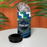 Aotearoa Ngati Ranginui Personalised 4 in 1 Can Cooler Tumbler Maori Iwi Poutama Puhoro Tattoo LT14 - Polynesian Pride