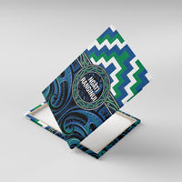 Aotearoa Ngati Ranginui Canvas Wall Art Maori Iwi Poutama Puhoro Tattoo LT14 With Frame Green - Polynesian Pride