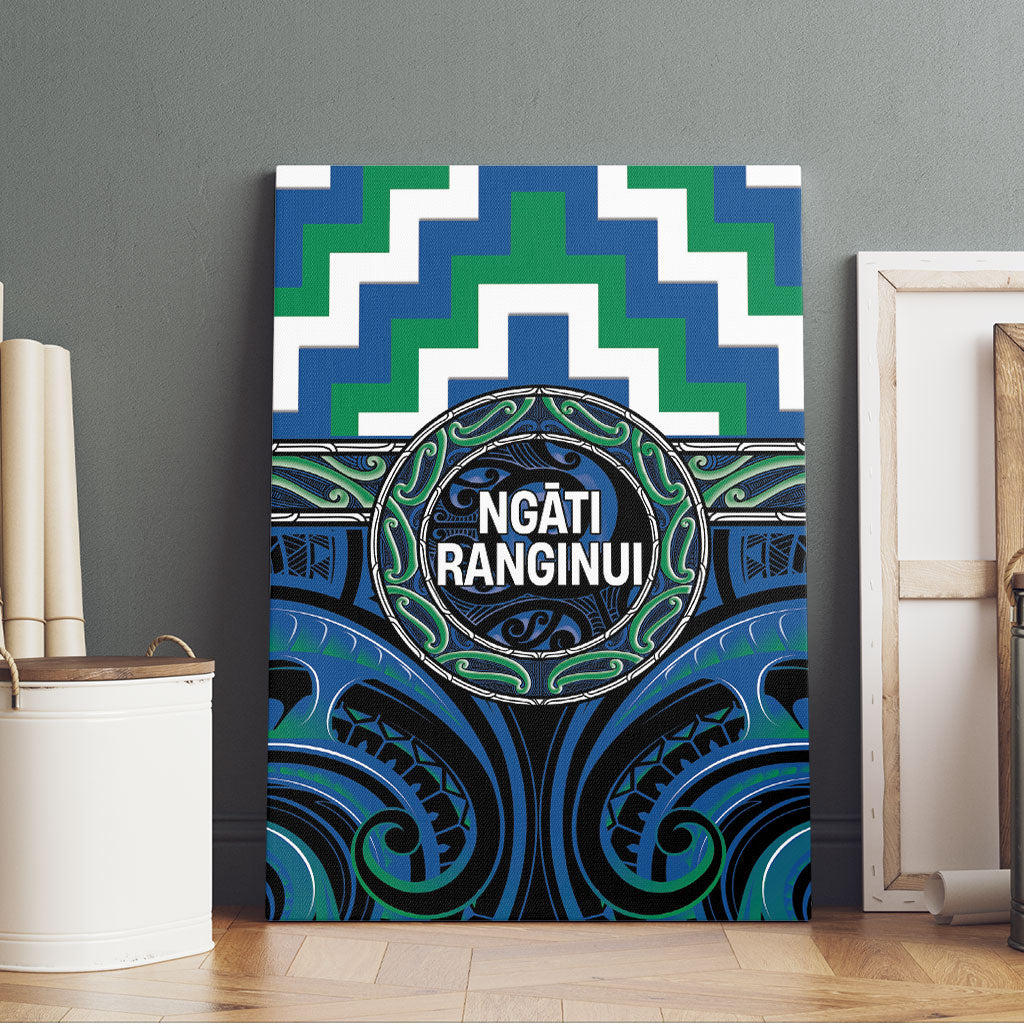 Aotearoa Ngati Ranginui Canvas Wall Art Maori Iwi Poutama Puhoro Tattoo LT14 - Polynesian Pride