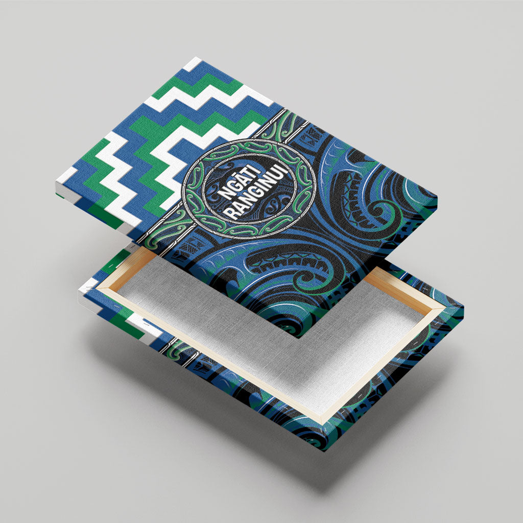Aotearoa Ngati Ranginui Canvas Wall Art Maori Iwi Poutama Puhoro Tattoo LT14 - Polynesian Pride