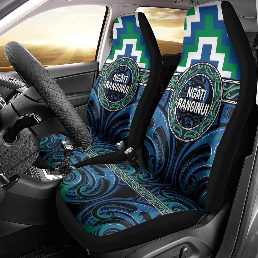 Aotearoa Ngati Ranginui Car Seat Cover Maori Iwi Poutama Puhoro Tattoo LT14 - Polynesian Pride