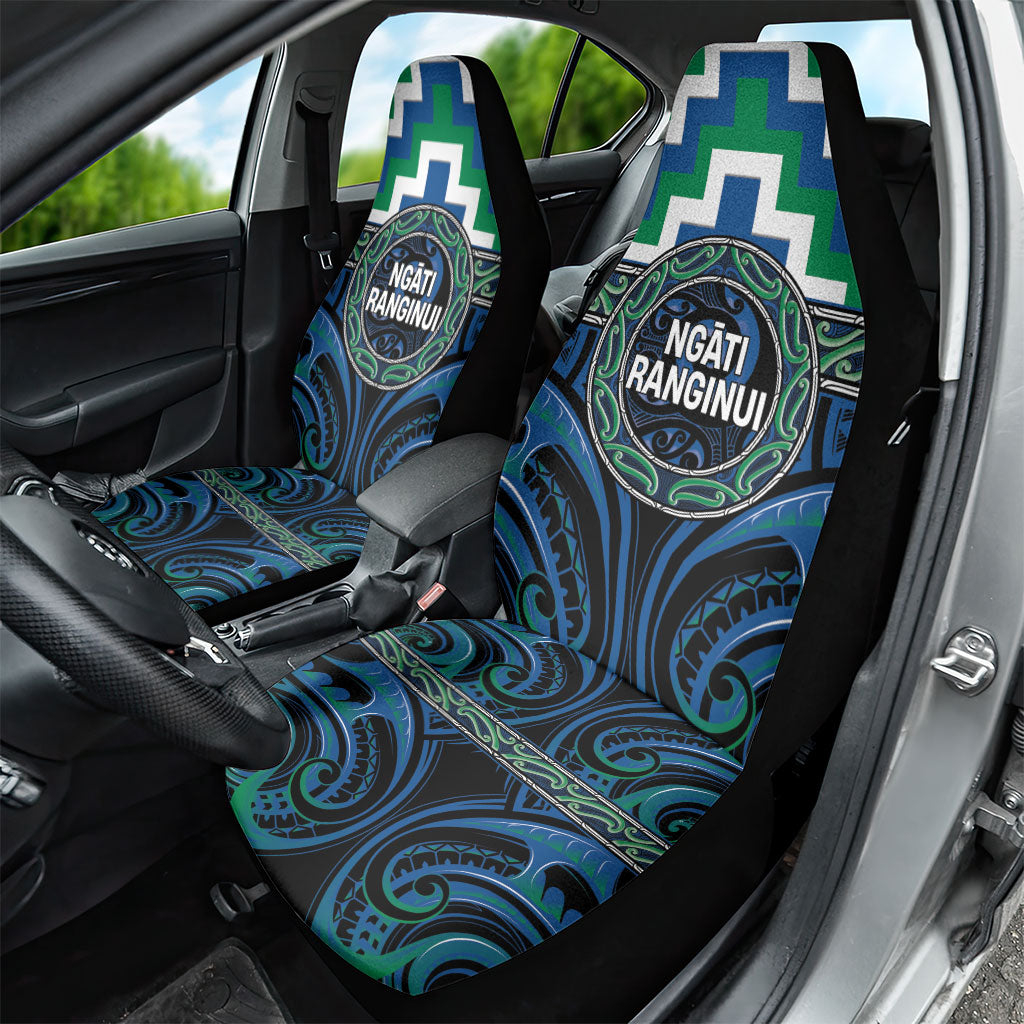 Aotearoa Ngati Ranginui Car Seat Cover Maori Iwi Poutama Puhoro Tattoo LT14 - Polynesian Pride