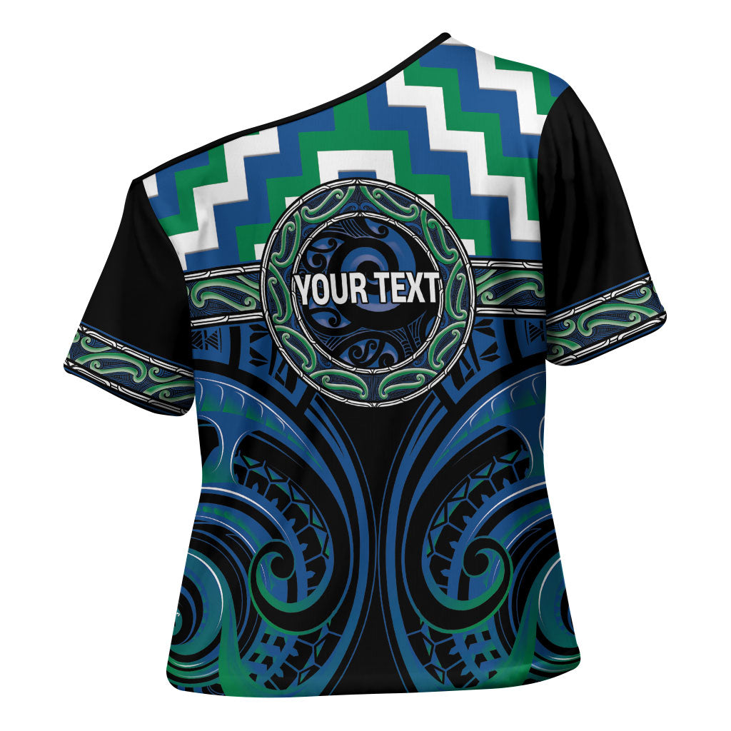 Aotearoa Ngati Ranginui Personalised Cross Shoulder Shirt Maori Iwi Poutama Puhoro Tattoo LT14 - Polynesian Pride