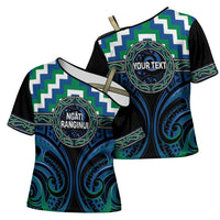 Aotearoa Ngati Ranginui Personalised Cross Shoulder Shirt Maori Iwi Poutama Puhoro Tattoo LT14 - Polynesian Pride