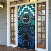 Aotearoa Ngati Ranginui Personalised Door Cover Maori Iwi Poutama Puhoro Tattoo LT14 - Polynesian Pride