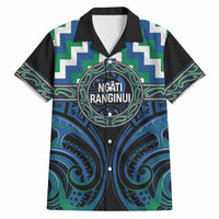 Aotearoa Ngati Ranginui Personalised Hawaiian Shirt Maori Iwi Poutama Puhoro Tattoo LT14 Green - Polynesian Pride