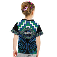 Aotearoa Ngati Ranginui Personalised Kid T Shirt Maori Iwi Poutama Puhoro Tattoo LT14 - Polynesian Pride