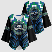Aotearoa Ngati Ranginui Personalised Kimono Sleeve Blouse Maori Iwi Poutama Puhoro Tattoo LT14 - Polynesian Pride