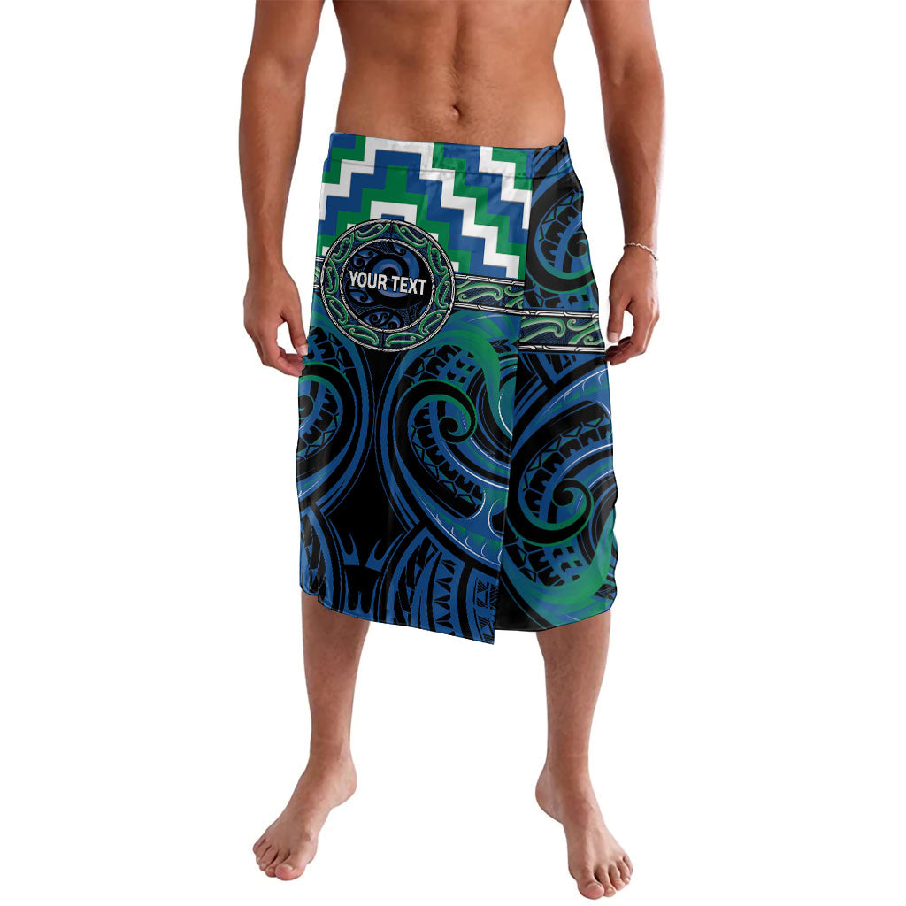 Aotearoa Ngati Ranginui Personalised Lavalava Maori Iwi Poutama Puhoro Tattoo LT14 Green - Polynesian Pride