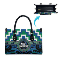 Aotearoa Ngati Ranginui Leather Bag Maori Iwi Poutama Puhoro Tattoo LT14 - Polynesian Pride