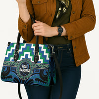 Aotearoa Ngati Ranginui Leather Bag Maori Iwi Poutama Puhoro Tattoo LT14 - Polynesian Pride