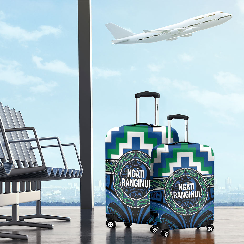 Aotearoa Ngati Ranginui Luggage Cover Maori Iwi Poutama Puhoro Tattoo LT14 - Polynesian Pride