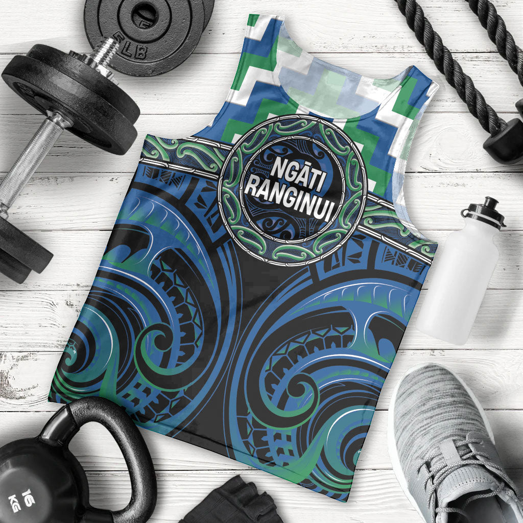 Aotearoa Ngati Ranginui Personalised Men Tank Top Maori Iwi Poutama Puhoro Tattoo LT14 - Polynesian Pride