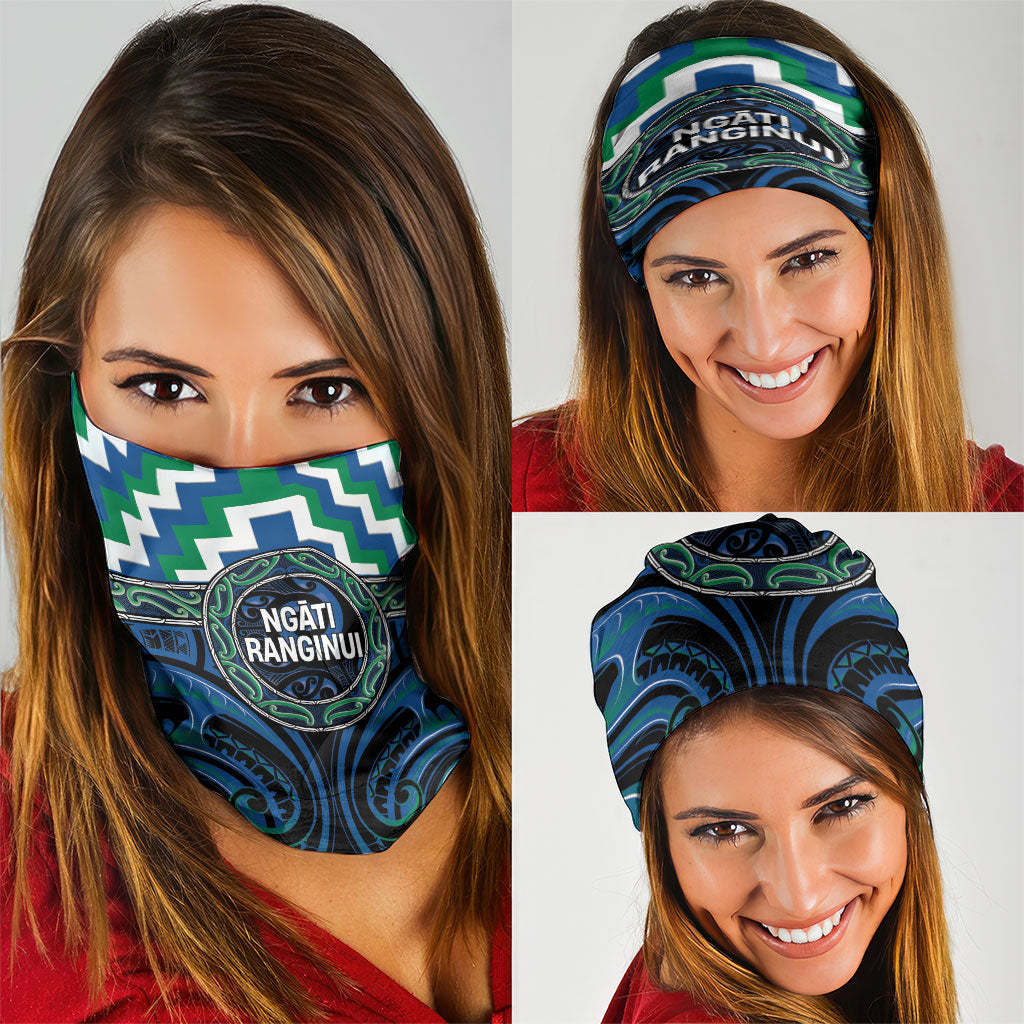 Aotearoa Ngati Ranginui Neck Gaiter Maori Iwi Poutama Puhoro Tattoo LT14 - Polynesian Pride
