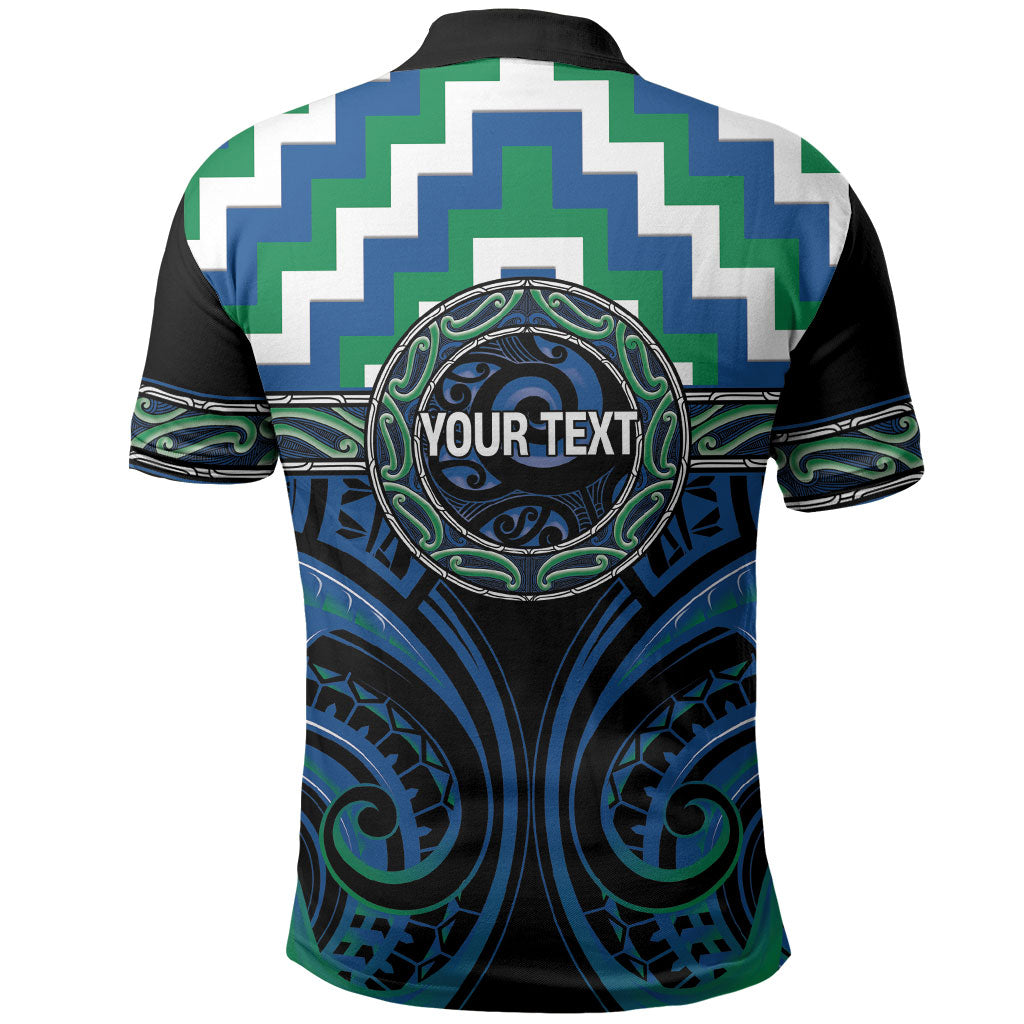 Aotearoa Ngati Ranginui Personalised Polo Shirt Maori Iwi Poutama Puhoro Tattoo LT14 - Polynesian Pride