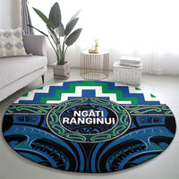 Aotearoa Ngati Ranginui Round Carpet Maori Iwi Poutama Puhoro Tattoo LT14 - Polynesian Pride