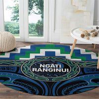 Aotearoa Ngati Ranginui Round Carpet Maori Iwi Poutama Puhoro Tattoo LT14 - Polynesian Pride