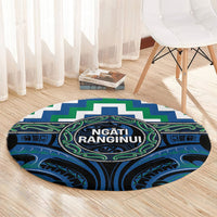 Aotearoa Ngati Ranginui Round Carpet Maori Iwi Poutama Puhoro Tattoo LT14 - Polynesian Pride