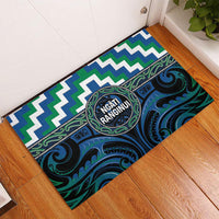 Aotearoa Ngati Ranginui Rubber Doormat Maori Iwi Poutama Puhoro Tattoo LT14 - Polynesian Pride