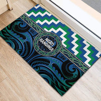 Aotearoa Ngati Ranginui Rubber Doormat Maori Iwi Poutama Puhoro Tattoo LT14 - Polynesian Pride